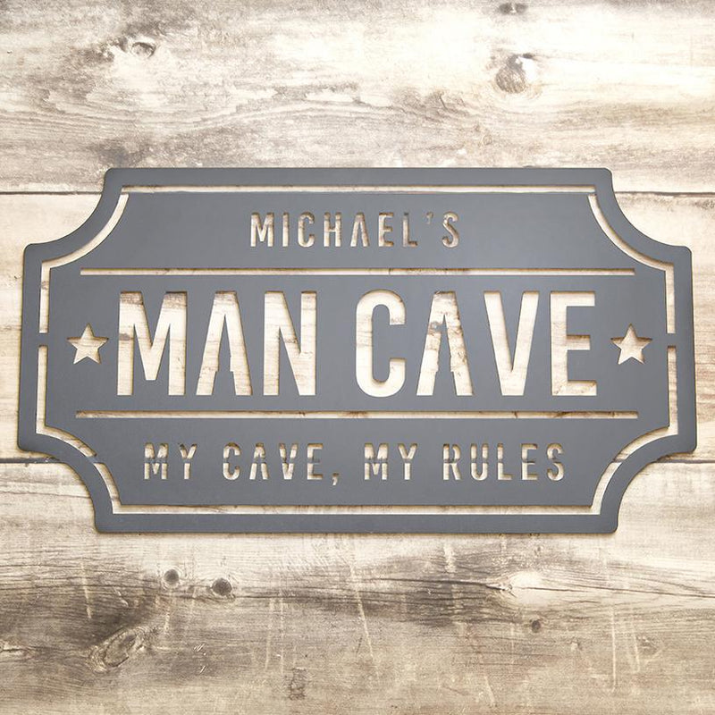 Custom Man Cave Metal Sign