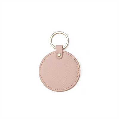 Personalized Circle Leather Bag Tags