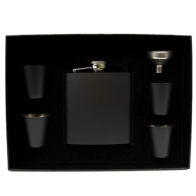 Personalized Stainless Steel Flask Set