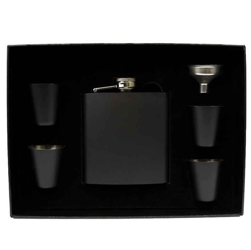 Personalized Stainless Steel Flask Set