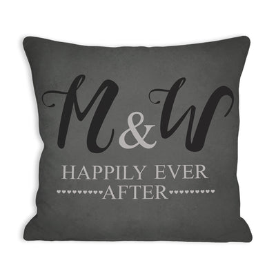 Personalized Happily Ever After 14.5 in. Throw Pillow Sham - - Gifts For You Now