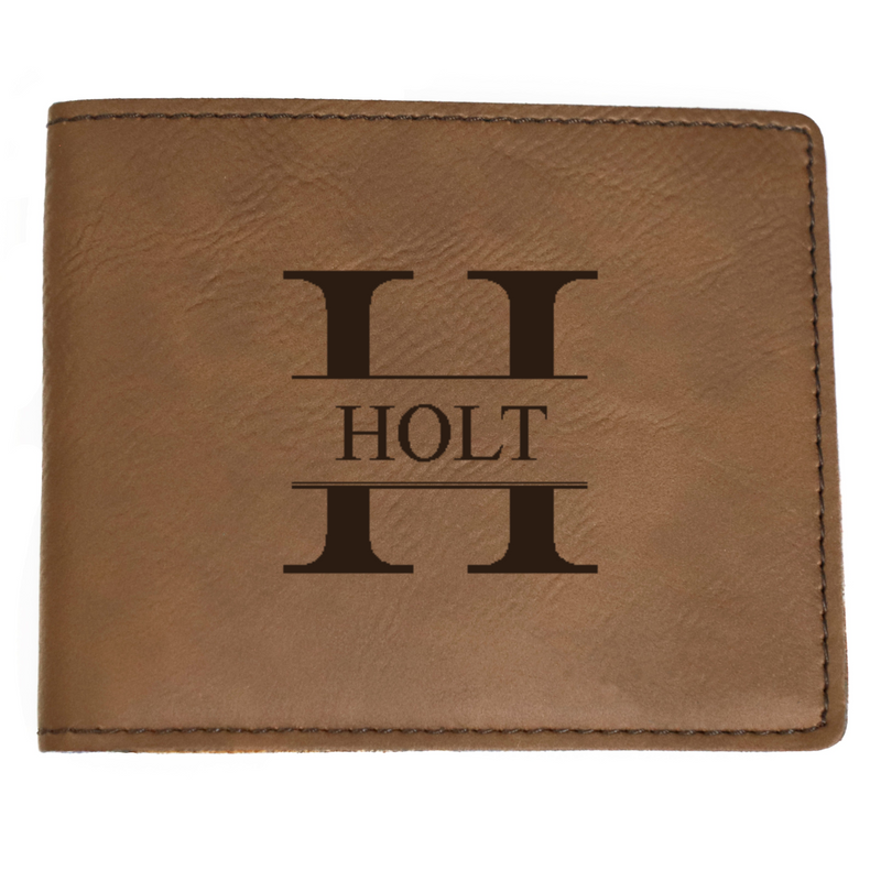 Personalized Bifold Leather Wallet