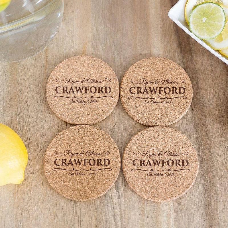 Personalized Cork Coasters