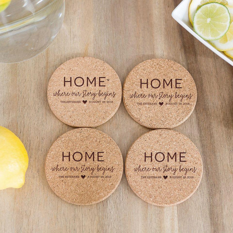 Personalized Cork Coasters