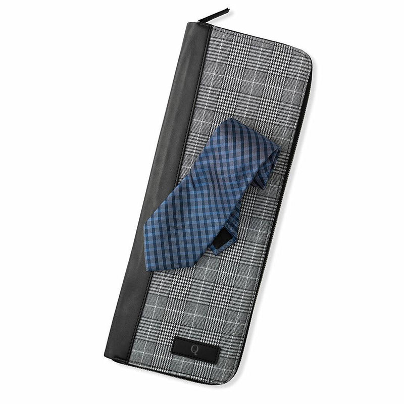 Personalized Initial Glen Plaid Tie Case - - Gifts For You Now