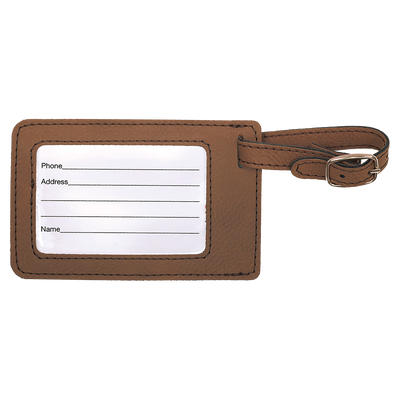 Personalized Vegan Leather Luggage Tags