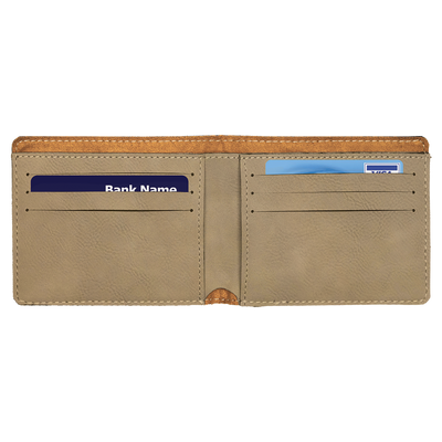 Personalized Bifold Leather Wallet