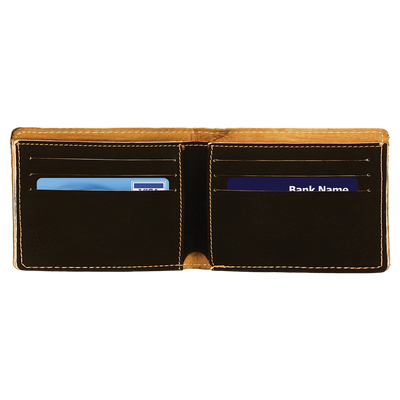 Personalized Bifold Leather Wallet