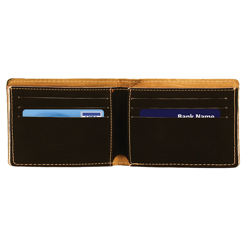 Personalized Bifold Leather Wallet