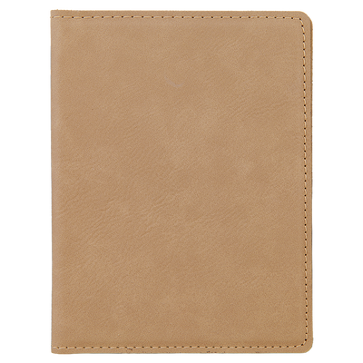 Personalized Light Brown Passport Holder