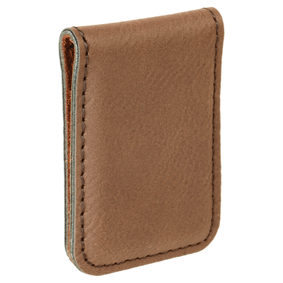Personalized Leather Money Clip