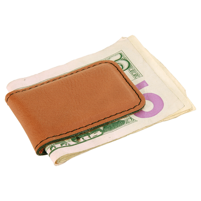 Personalized Leather Money Clip