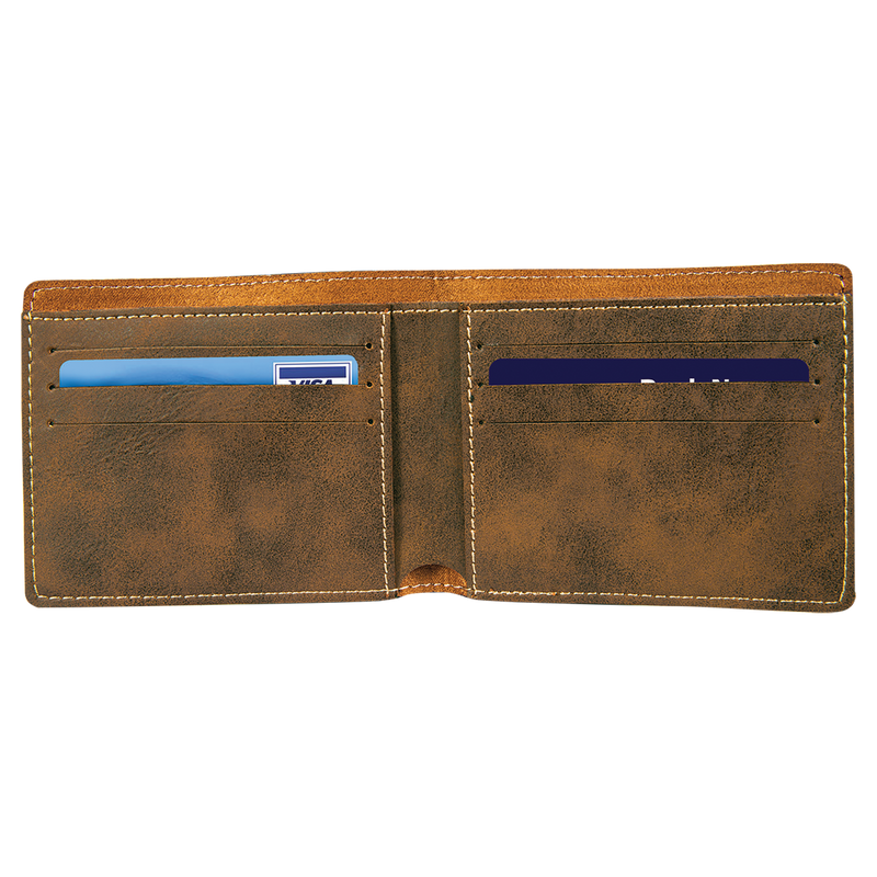 Personalized Bifold Leather Wallet