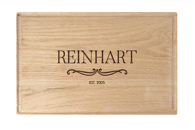 United Mortgage Corp - 11x17 Rectangle Cutting Board with Groove