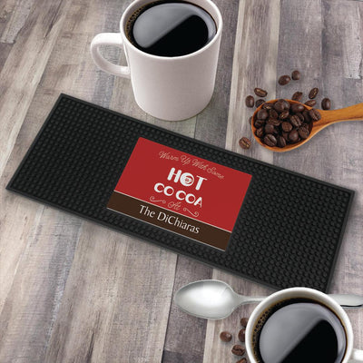 Personalized Hot Cocoa Bar Mat - - Gifts For You Now