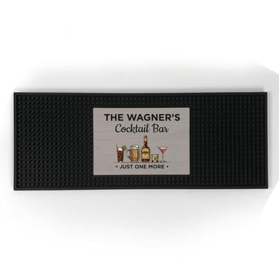 Personalized Cocktail Bar Mat - - Gifts For You Now