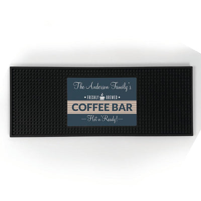 Personalized Coffee Bar Mat - - Gifts For You Now