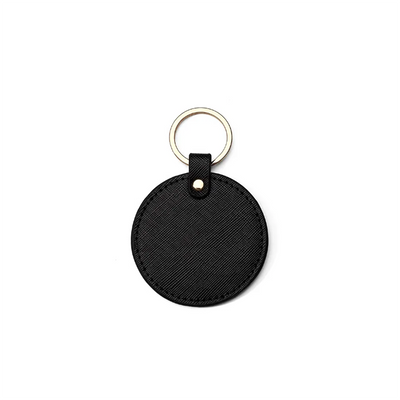 Personalized Circle Leather Bag Tags