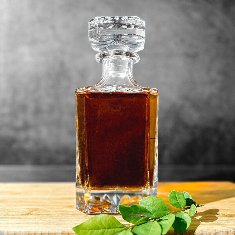 Personalized Heritage Decanter Set with 4 Custom Glasses -  - Lazerworx