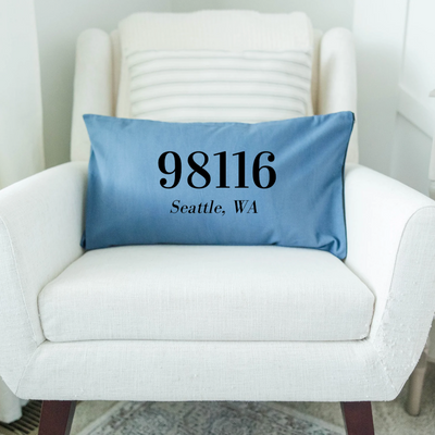 Personalized Family Names Lumbar Throw Pillow Covers - 5 Colors