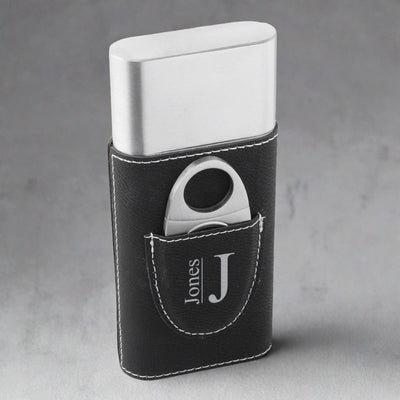 Personalized Gentleman's Reserve Cigar Holder - Black