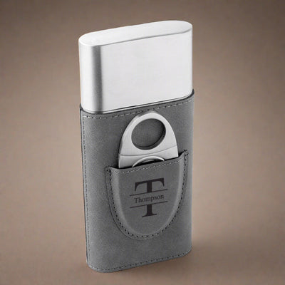Personalized Cigar Holder - Gray