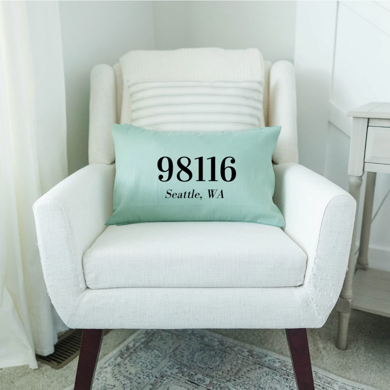 Personalized Family Names Lumbar Throw Pillow Covers - 5 Colors