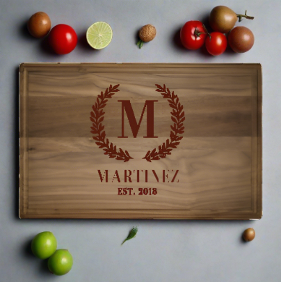 Personalized 8x12 Rectangle Cutting Board -  - Completeful