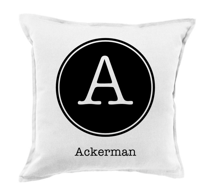 Monogram Colorful Throw Pillow Covers