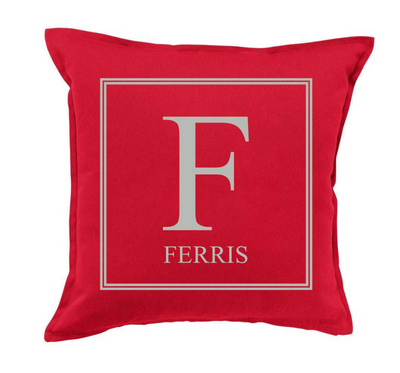 Monogram Colorful Throw Pillow Covers