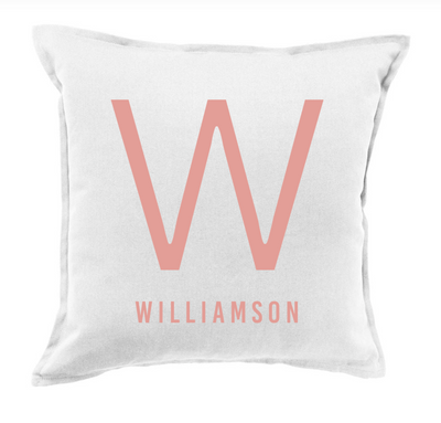Monogram Colorful Throw Pillow Covers