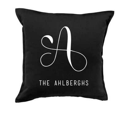 Monogram Colorful Throw Pillow Covers