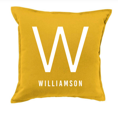 Monogram Colorful Throw Pillow Covers