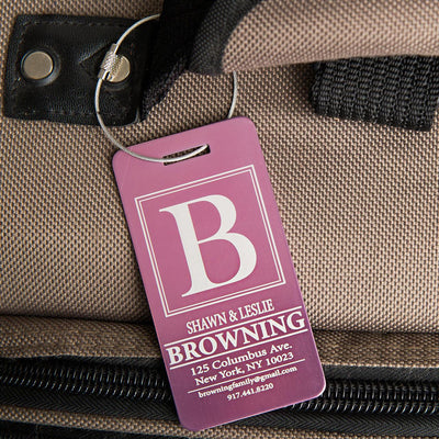 Personalized Aluminum Luggage Tags -  - Completeful