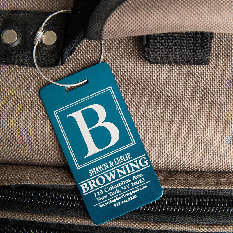 Personalized Aluminum Luggage Tags -  - Completeful