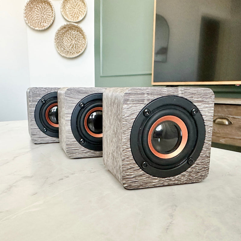 Personalized Gray Bluetooth Speaker - - Lazerworx