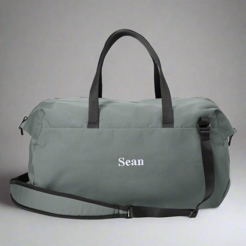 Personalized Modern Duffel Bag - Storm Grey -  - Completeful