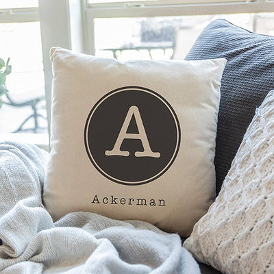 Monogram Throw Pillow Covers -  - Wingpress Designs