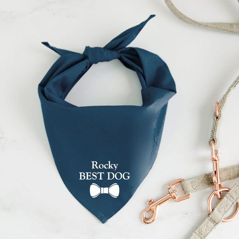 Personalized Wedding Dog Bandanas - - Wingpress Designs
