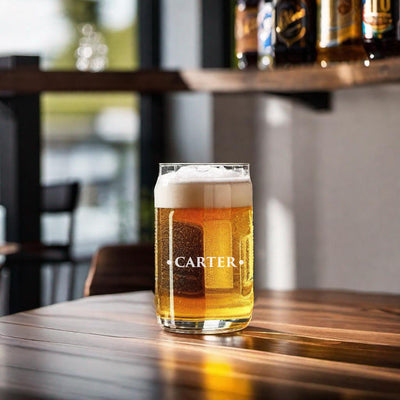Personalized Glass Can