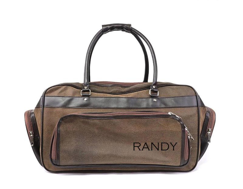 Personalized Leather Weekender Duffle Bag -  - Completeful