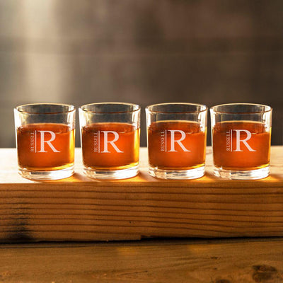 Personalized Lowball Whiskey Glass - One Glass Only