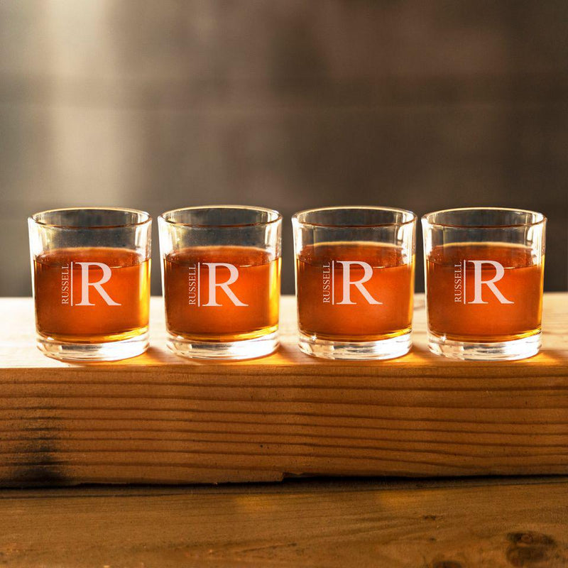 Personalized Lowball Whiskey Glass - One Glass Only