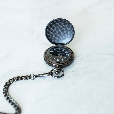 Personalized Black Pocket Watch -  - Completeful