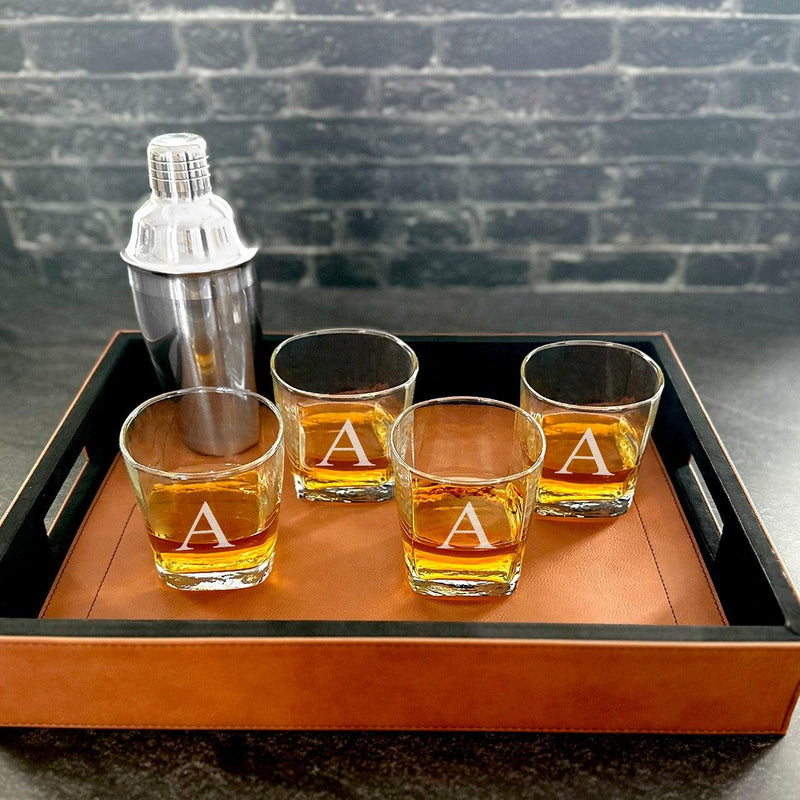 Personalized Square Cocktail Glass - - Completeful