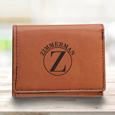 Personalized Men's Trifold Wallet