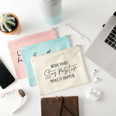 Motivational Makeup Bag -  - Wingpress Designs