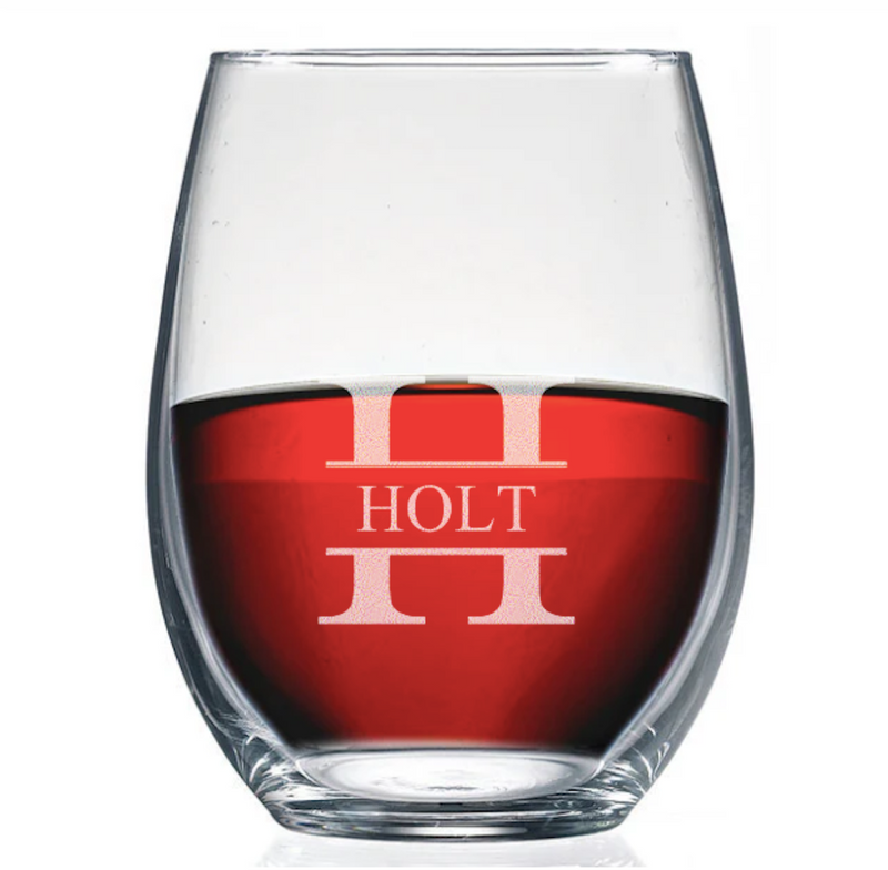 Personalized Stemless Wine Glass 21 oz