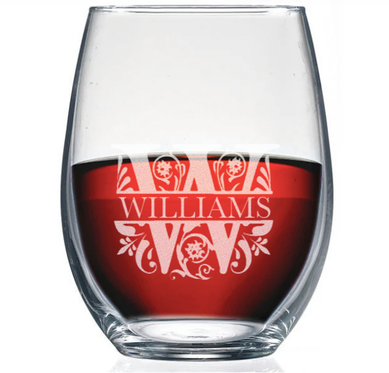 Personalized Stemless Wine Glass 21 oz