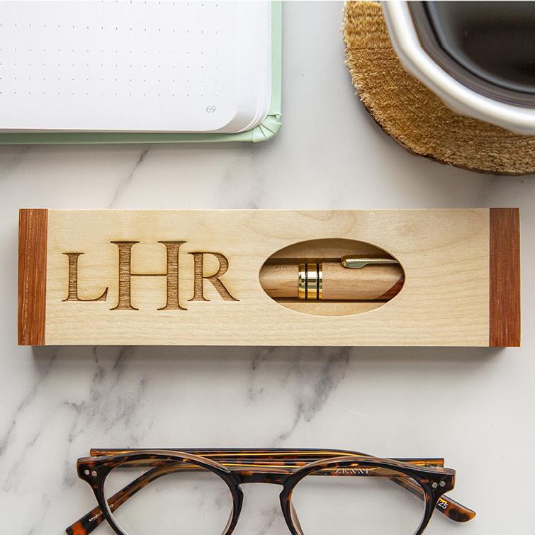 Personalized Cut-Out Top Wooden Pen Set -  - JDS